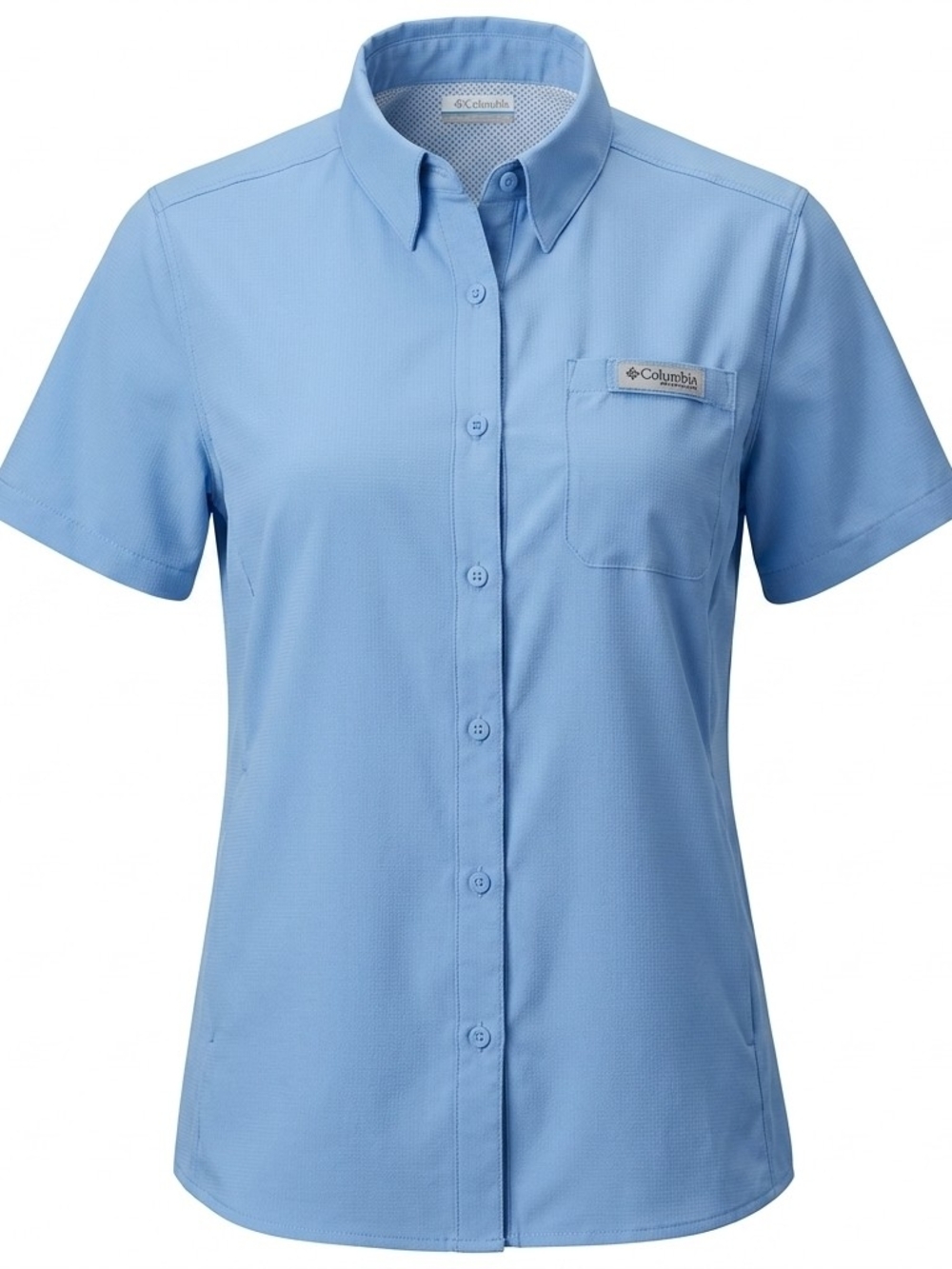 Columbia PFG Tamiami II SS‎ Shirt Light Blue Women’s Size M